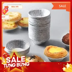 Set 50 Đế Cốc Chén Khuôn giấy bạc nướng thực phẩm, nướng bánh, nướng hàu...