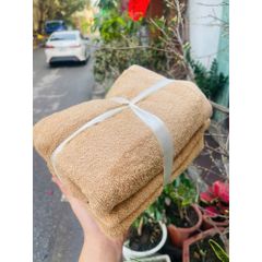 Combo 2 Khăn Tắm Lông Cừu Xuất Khẩu Khổ Lớn 70x140cm Siêu Thấm Hút - Mềm Mại Không Ra Lông - Quà Tặng Sang Trọng