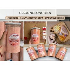 Muối Hồng Himalaya Nguyên Chất 1kg Giadunglongbien, Muối Hồng Kháng Khuẩn Ăn Kiêng Keto, Tắm Tẩy Tế Bào Chết Thải Độc