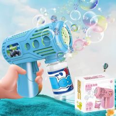 Súng Thổi Bong Bóng Tự Động Có Đèn Nhạc Sinh Động Cho Bé - Đồ Chơi Vận Động Ngoài Trời Cao Cấp