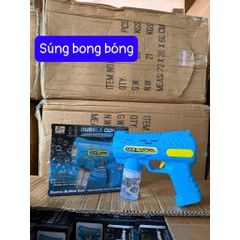 Súng Thổi Bong Bóng Tự Động Có Đèn Nhạc Sinh Động Cho Bé - Đồ Chơi Vận Động Ngoài Trời Cao Cấp