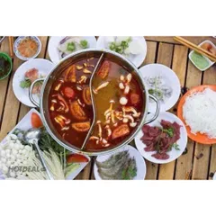 [Thanh Lý Xả Kho] Nồi Lẩu 2 Ngăn Inox Mới 100%, Nồi Lẩu Hai Vị Uyên Ương Size Lớn Dùng Cho Mọi Loại Bếp Tiện Lợi