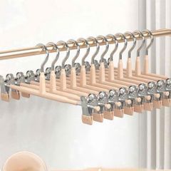 Combo 5 Móc Kẹp Quần Áo Đa Năng, Móc Kẹp Treo Váy Quần Có Thể Điều Chỉnh Chiều Dài Chống Bản Rộng Cao Cấp