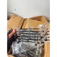 Combo 5 Móc Kẹp Quần Áo Đa Năng, Móc Kẹp Treo Váy Quần Có Thể Điều Chỉnh Chiều Dài Chống Bản Rộng Cao Cấp