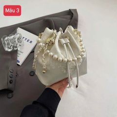 Túi Xô Thêu THUYCHAN Phong Cách Trung Hoa - Dây Rút Điều Chỉnh, Thời Trang