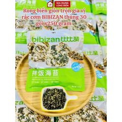 Sỉ 10 Gói Rong Biển Ăn Liền BIBIZAN Rong Biển Trộn Cơm Rong Biển Cho Bé Túi 250 Gram
