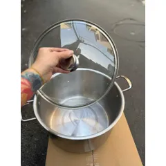 Nồi Luộc Gà Inox 1 Đáy Klins Cao Cấp Size 30cm Nồi Inox 304 Nắp Kính Cường Lực, Dùng Được Mọi Loại Bếp