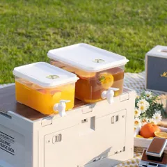 Bình Đựng Nước Có Vòi 5L Hộp Đựng Nước Trái Cây Trong Tủ Lạnh – Bình Nước Detox, Trà Chanh, Nước Ép Có Van Rót Tiện Lợi