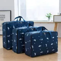 Set 3 túi đựng chăn màn quần áo vải dù siêu dai