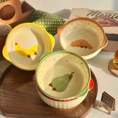 Set 4 Bát Chấm Sứ Mini TopGia Hình Trái Cây Dễ Thương, Chén Đựng Gia Vị Nước Chấm Decor Bàn Ăn Cao Cấp