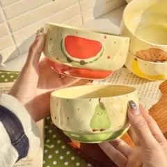 Set 4 Bát Chấm Sứ Mini TopGia Hình Trái Cây Dễ Thương, Chén Đựng Gia Vị Nước Chấm Decor Bàn Ăn Cao Cấp