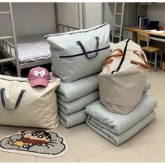 Túi Đựng Chăn Màn Quần ÁO Cỡ Lớn - Túi Chuyển Nhà Chống Nước, Vải Oxford Dày Dặn Có Khóa Kéo & Quai Xách Chắc Chắn