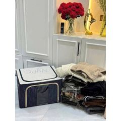 Túi Vải Đựng Quần Áo Khung Sắt Đa Năng - Thùng Đựng Chăn Màn Đồ Chơi Gấp Gọn Có Khung Thép Chắc Chắn