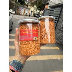 Muối Tây Ninh Loại 1 (Hũ 500g) - Muối Ớt Tôm Cay Giòn, Chấm Hoa Quả, Bánh Tráng Siêu Ng