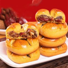 [Hộp 1KG] Bánh Táo Đỏ Óc Chó Thượng Hạng - Bánh Thực Dưỡng Ít Ngọt, Tốt Cho Sức Khỏe (1000g)