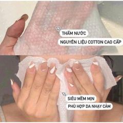 Khăn Rửa Mặt Dùng 1 Lần TOP GIA Dạng Cuộn – Khăn Giấy Khô Cotton Lau Mặt Skincare Spa