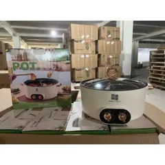 Nồi Lẩu Điện 2 Ngăn MISU LOUIS MS-32 - Nồi Lẩu Uyên Ương 2 Núm Chỉnh Nhiệt Riêng Biệt, Chống Dính Cao Cấp