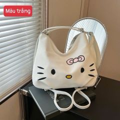 Túi Đeo Vai Hello Kitty Y2K Cao Cấp - Túi Kẹp Nách Nữ Hàn Quốc Da Mềm Phối Nơ Đáng Yêu (3 Màu) - Túi Xách Nữ Đi Học