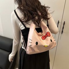 Túi Đeo Vai Hello Kitty Y2K Cao Cấp - Túi Kẹp Nách Nữ Hàn Quốc Da Mềm Phối Nơ Đáng Yêu (3 Màu) - Túi Xách Nữ Đi Học