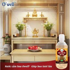 Nước Cắm Hoa Tươi Lâu Owell 350ml - Giữ Hoa Tươi Lâu Hơn
