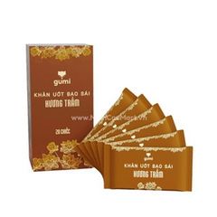 Hộp 20 Gói Khăn Ướt Gumi Lau Bàn Thờ - Giấy Ướt Hương Trầm Tự Nhiên, Tiện Lợi và Sạch Sẽ