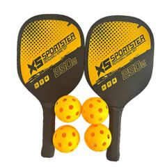 Bộ Vợt 2 Pickleball + 4 Quả Bóng Pickleball - Dụng Cụ Thể Thao Chất Lượng Cao