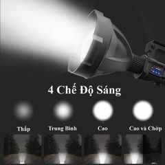 Đèn pin cầm tay siêu sáng chiếu xa 500m chống thấm Pin Trâu , Chông Nước , 3 Chế Độ