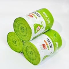 Combo 2 cuộn 50 Túi Đựng Rác ngải cứu Đa Năng, Có Dây Buộc Loại Dày Dai Chắc, Chống Rò Rỉ Nước