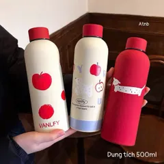 Bình Giữ Nhiệt Lạnh GUCGRET 500ML - Màu Pastel Thời Trang, Giữ Nước Lạnh Suốt Ngày