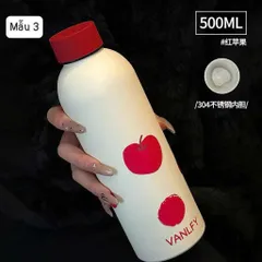 Bình Giữ Nhiệt Lạnh GUCGRET 500ML - Màu Pastel Thời Trang, Giữ Nước Lạnh Suốt Ngày
