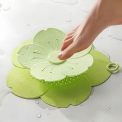 Nắp Bịt Cống Silicon Hình Hoa Cao Cấp - Miếng Lót Chặn Rác, Ngăn Mùi Hôi, Chống Côn Trùng Cho Nhà Tắm, Nhà Bếp (Mẫu Mới)
