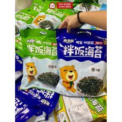 Combo 3 gói rong Biển Vụn Rắc Cơm Hình Gấu  Khổng Lồ Cho Bé 128 gr
