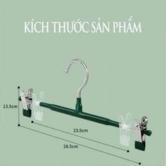 Combo 10 móc kẹp quần áo kim loại đầu kẹp có cao su chống xước