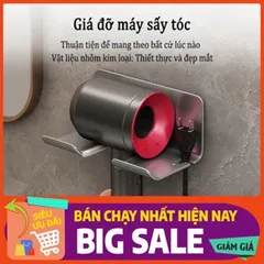 Giá Treo Máy Sấy Tóc Dán Tường - Kệ Đỡ Đa Năng Tiện Lợi Cho Nhà Tắm