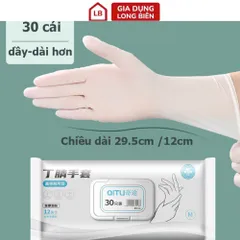 Hộp 30 Găng Tay Làm Bếp Nấu Ăn - Siêu Dai, Không Mùi, Dùng Lại Nhiều Lần