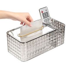 Hộp đựng khăn giấy đa năng kèm khay đựng đồ