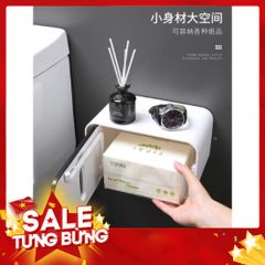Hộp Đựng Giấy Vệ Sinh Ecoco Hình Chữ Nhật - Kèm Miếng Dán Cực Chắc