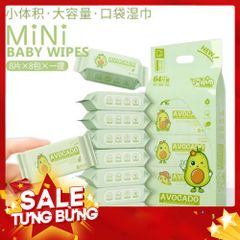 Khăn Giấy Ướt Mini Bịch 8 Gói - Tiện Lợi, Đa Năng Cho Mọi Gia Đình