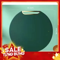 Thớt Nhựa Tròn Mẫu Mới Có Quai Treo - Chống Nấm Mốc Kháng Khuẩn, Đường Kính 35cm