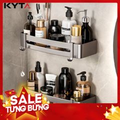 Kệ Nhà Tắm Hợp Kim Nhôm Kèm Keo Dán Siêu Chắc - Không Han Rỉ, Tiện Lợi