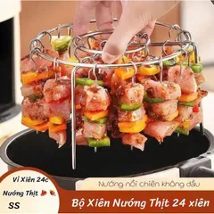 Dụng cụ xiên thịt nướng cho nồi chiên không dầu 24 xiên