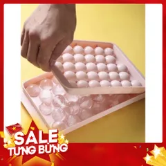 Khay đá viên bi 33 ô rất dễ lấy đá khuôn làm thạch hoa quả hình ngộ nghĩnh