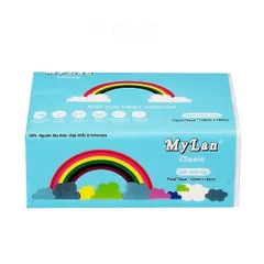1 Gói giấy ăn cầu vồng siêu dai không chất tẩy trắng mềm mại an toàn cho cả nhà