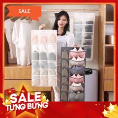 Túi Treo Nhiều Ngăn (Ô) Đựng Đồ Lót, Quần Áo Lót, Tất Vớ - Tiện Lợi và Đa Năng
