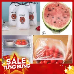 Túi100 Màng Bọc Thực Phẩm Túi Gấu Có Chun Co Giãn Tái Sử Dụng