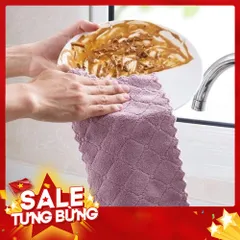 Combo 10 Khăn Lau Bếp Đa Năng Tiện Lợi Khăn Lau Tay 2 Mặt Siêu Thấm Lau Bát Lau Chén Đĩa