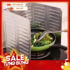 Tấm Chắn Dầu Mỡ Vách Ngăn Nhôm - Gấp Gọn Tiện Dụng Cho Nhà Bếp Họa Tiết Hoa Văn