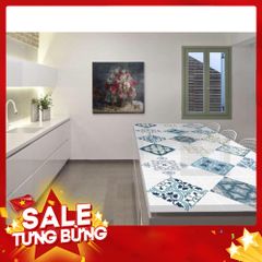 Cuộn Giấy Dán Bếp Hoạ Tiết Kẻ Tráng Nhôm Size 2m x 60cm - Tiện Lợi Và Đẹp Mắt