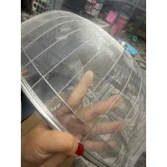 Lồng bàn tròn inox bao lưới đường kính 50cm giúp bảo vệ thức ăn, tránh bụi bẩn và côn trùng
