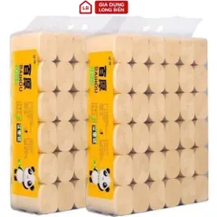 Giấy Vệ Sinh Gấu Trúc Bịch 36 Cuộn - Siêu Dai, Không Chất Tẩy Trắng, An Toàn Cho Gia Đình